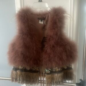 Faux fur vest NWT